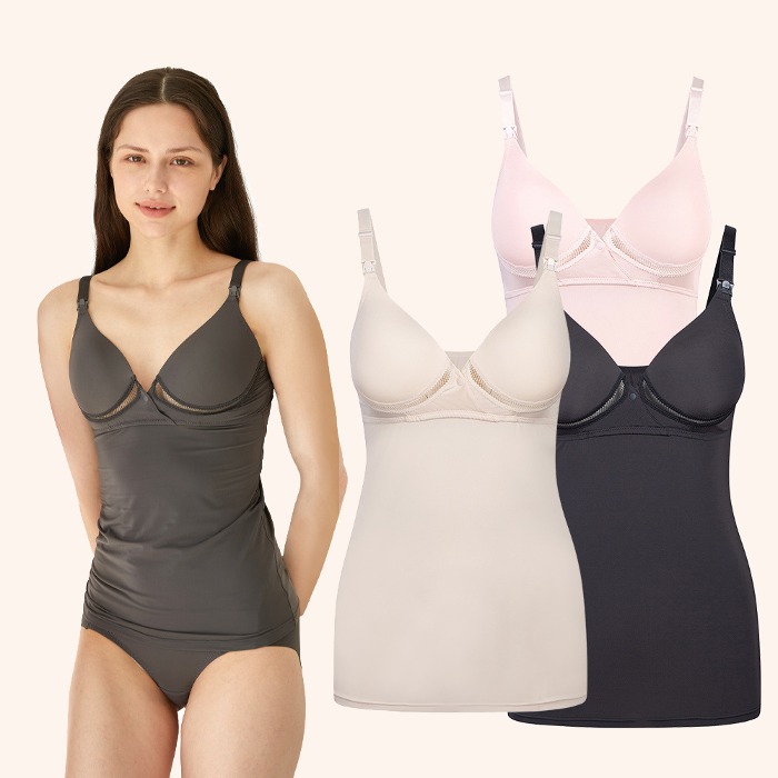 수유나시 캡 몰입 일체형 몰드형 수유 캐미솔 입부 런닝 브라탑