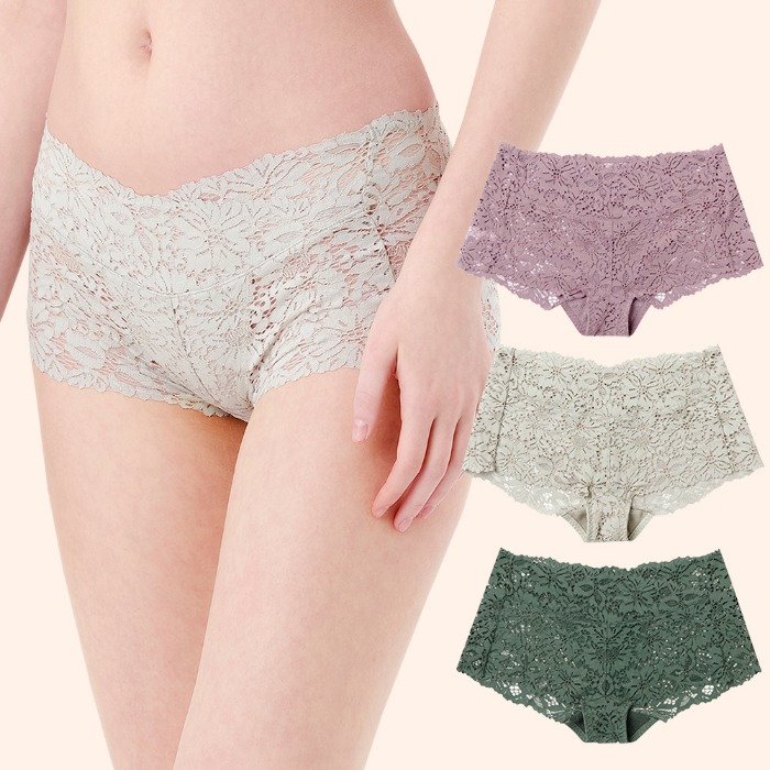 임산부속옷 블라썸 V랩 사각 임산부 레이스 산전 산후 팬티