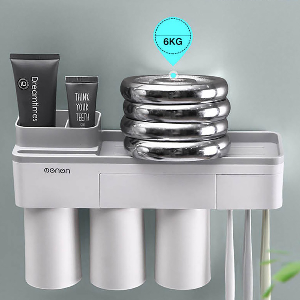 접착식 칫솔걸이 화장실 컵 꽂이 양치 도구 트레이 칫솔 보관함 - 상세 이미지 5