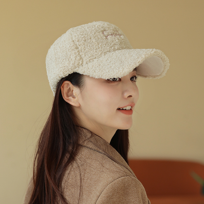 뽀글이 양털캡 볼캡 모자 베이직 방한캡 후리스 뽀글이 플리스 - 상세 이미지 3