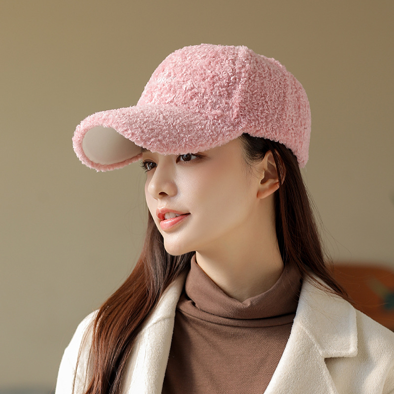 뽀글이 양털캡 볼캡 모자 베이직 방한캡 후리스 뽀글이 플리스 - 상세 이미지 4