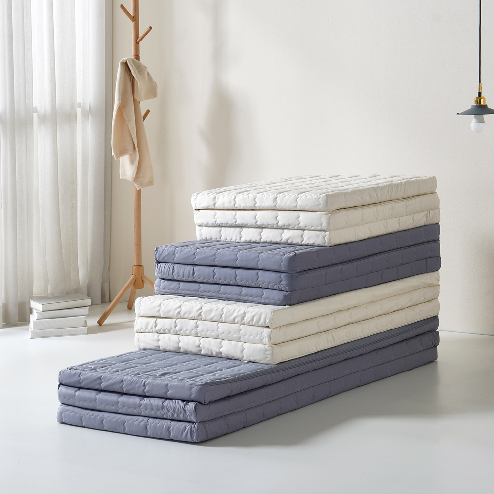 탄탄한 허리에좋은 3단 접이식 매트리스 침대 바닥 자취 원룸 1인 수면매트 멀티 싱글