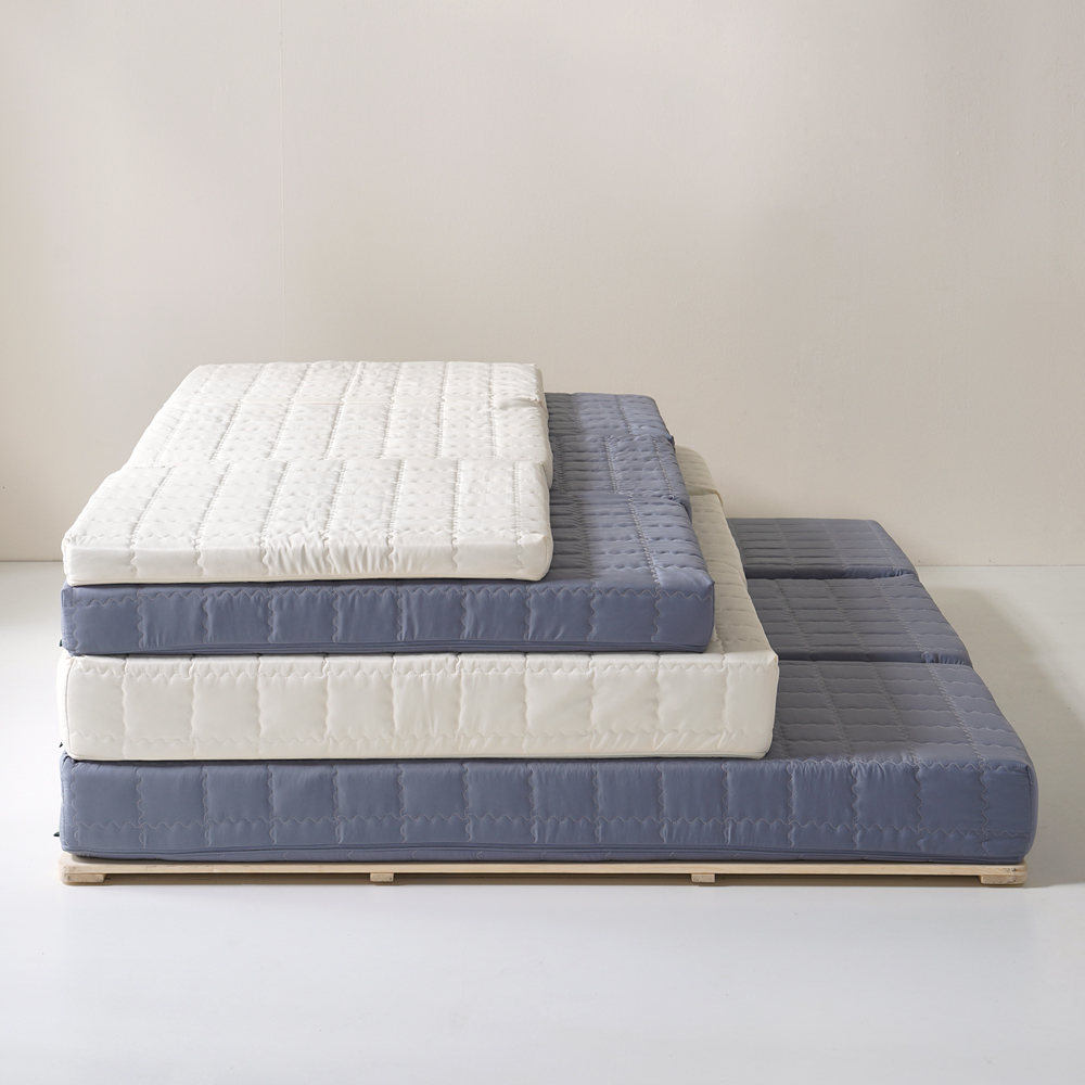 탄탄한 허리에좋은 매트리스 바닥 자취 원룸 1인 단단한 바닥형 멀티싱글 3단 접이식 겉커버