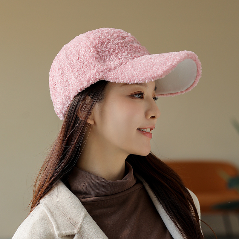 뽀글이 양털캡 볼캡 모자 베이직 방한캡 후리스 뽀글이 플리스 - 상품 이미지
