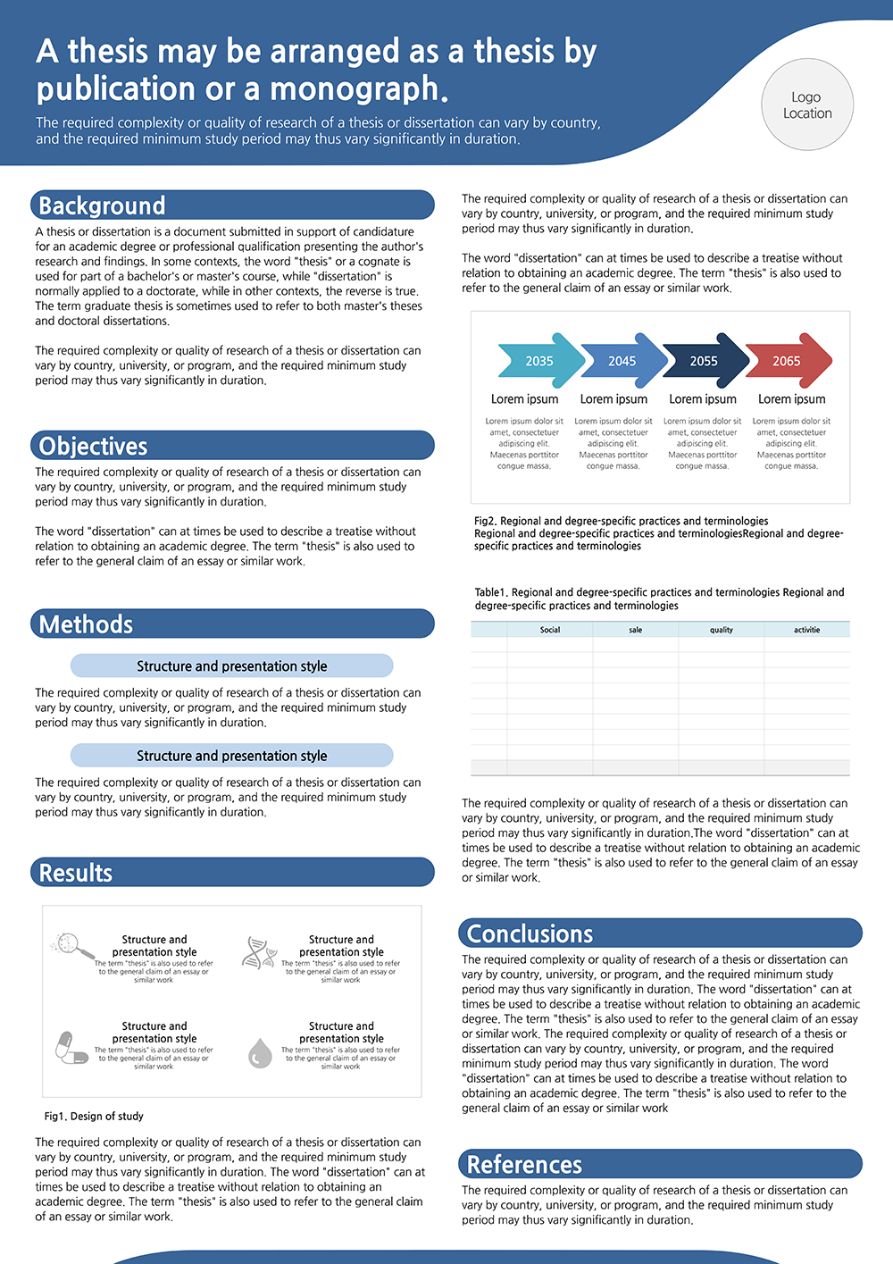 836 (B1 사이즈 72.8x103cm)학술 논문 포스터 ppt 템플릿 학회포스터 양식 이미지 2