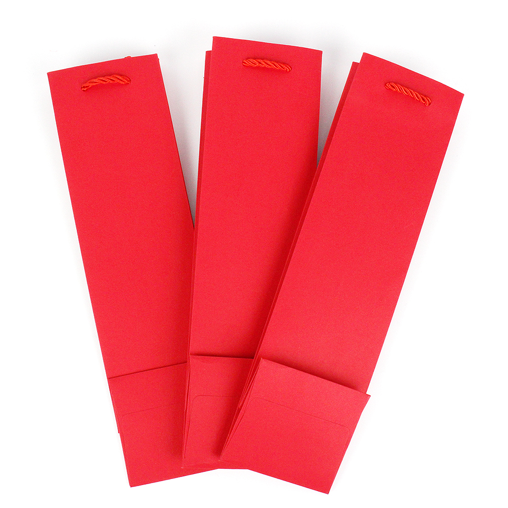 술포장 술 양주 긴 쇼핑백 와인 종이가방 봉투 빨강 - 상세 이미지 2