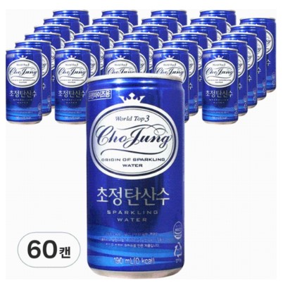일화 초정 탄산수 플레인 190ml X 60캔 제로 칼로리 - 상품 이미지