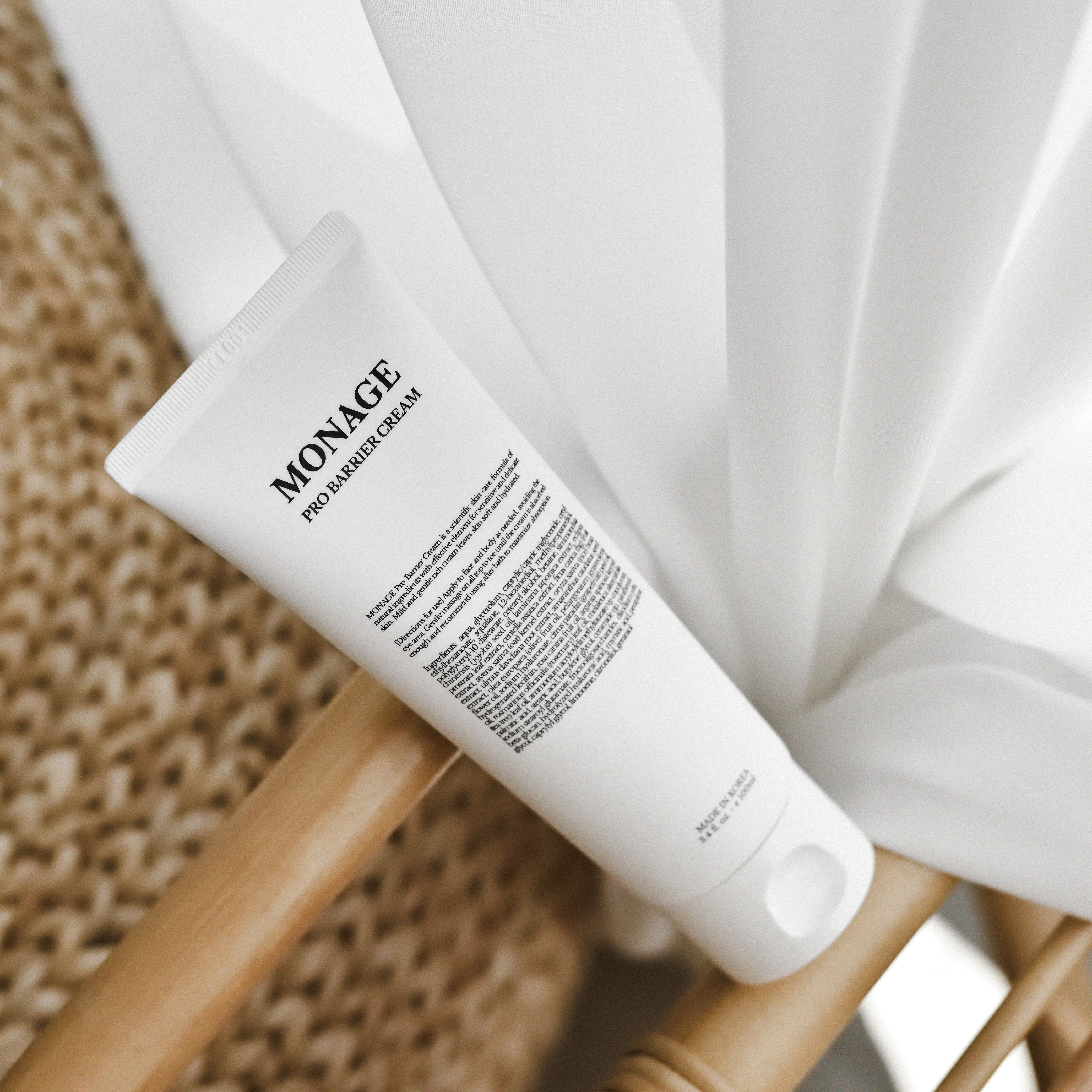 넾다 x 모나쥬 프로 베리어 크림 100ml 장벽강화 영양충전 진정 극건성 약산성 수분 600%증가 고보습 고농축 비건 보습 - 상세 이미지 4