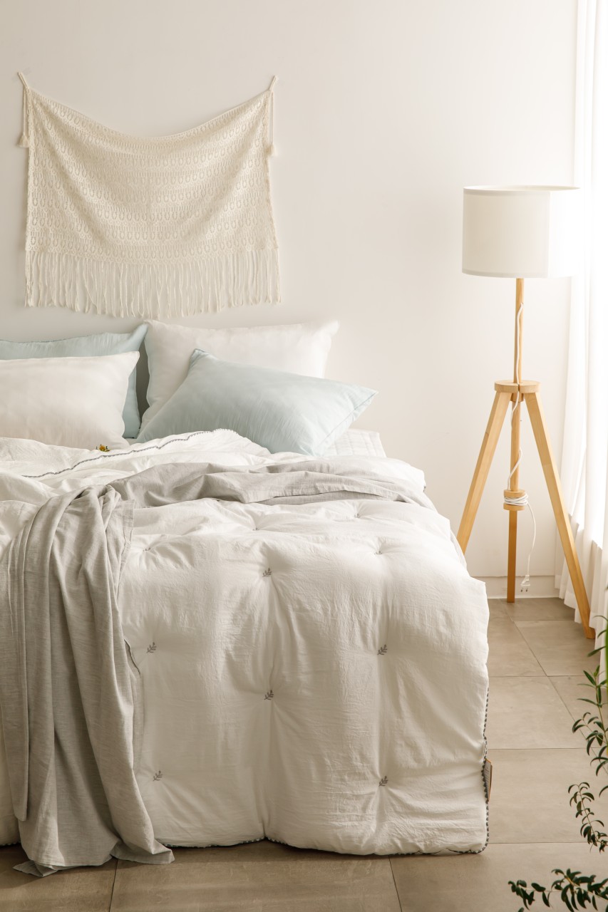 호텔이불 호텔침구 세트 퀸사이즈 신혼이불 침구류 리프자수