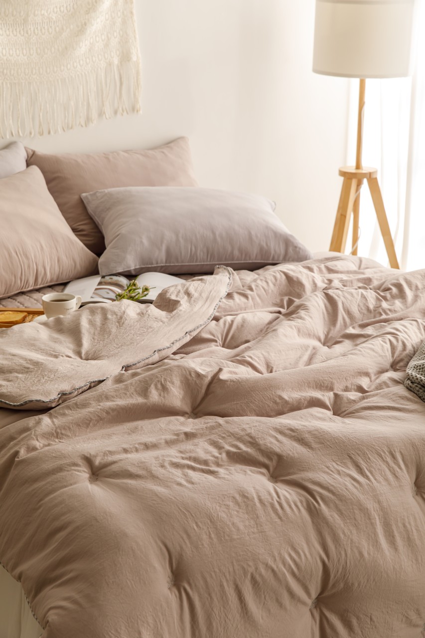 호텔이불 호텔침구 세트 퀸사이즈 신혼이불 침구류 리프자수