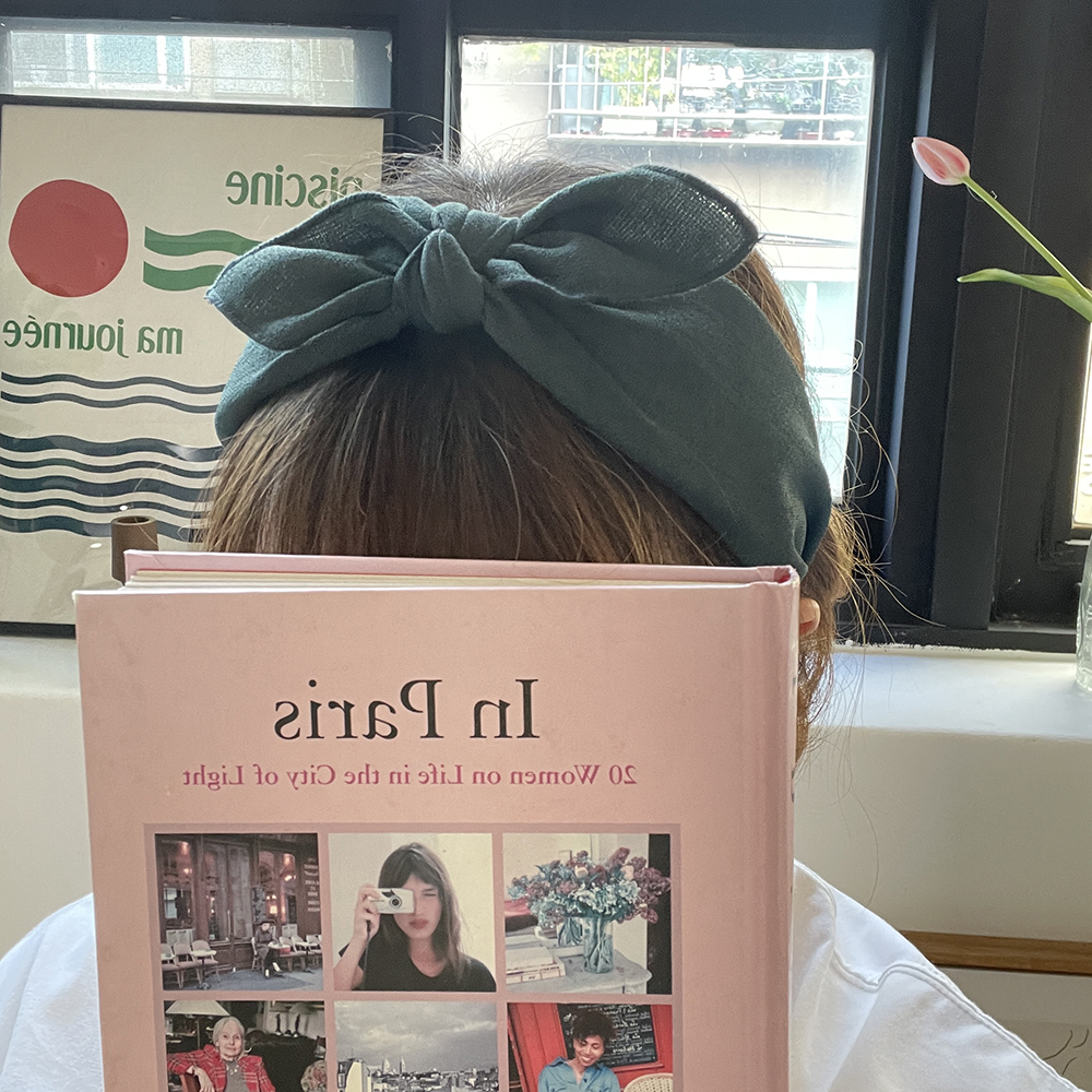 톤다운 무지머리띠 데일리 반다나 리본 넓은헤어밴드 이미지 7