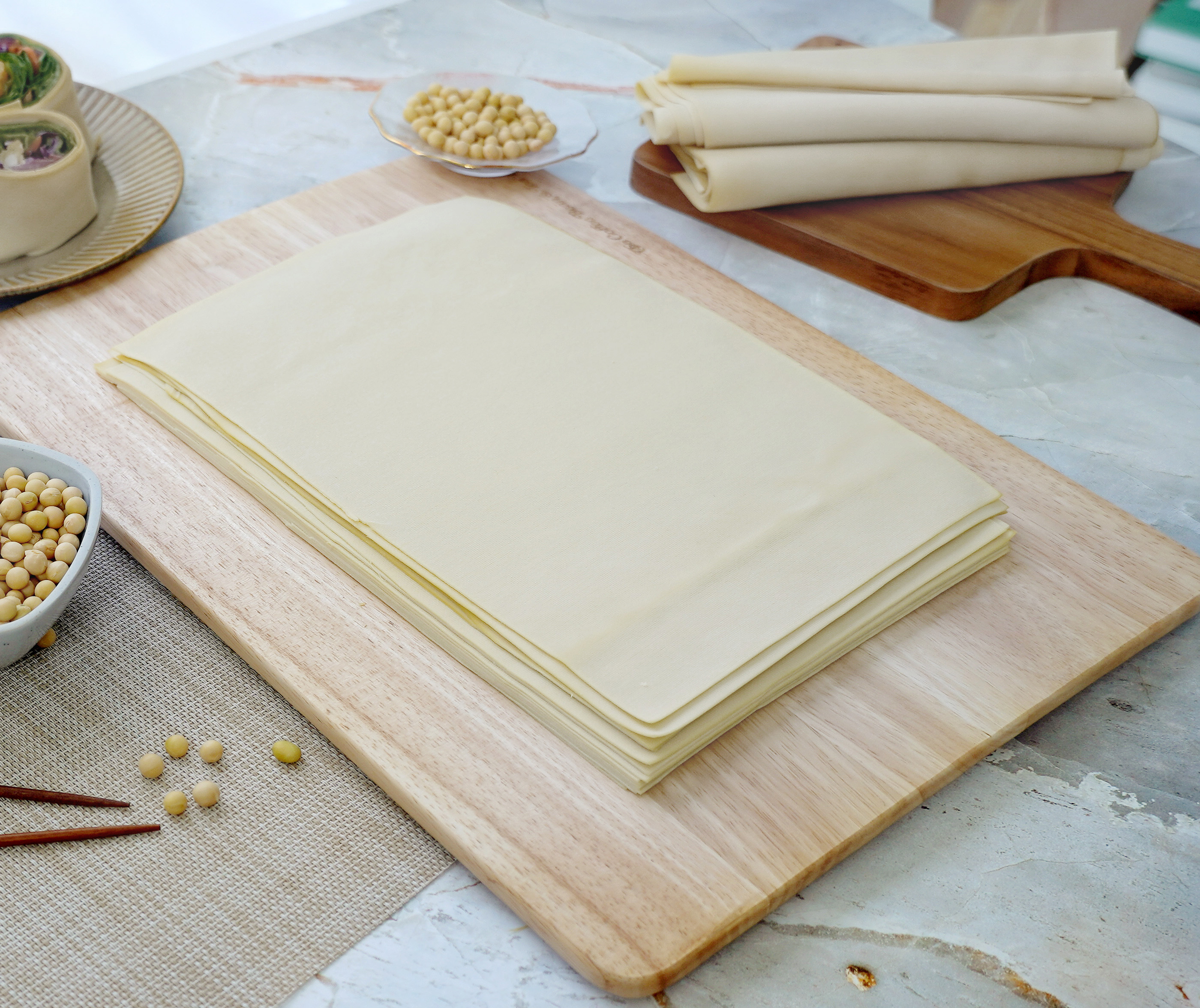 소이채 신선포두부250g 건두부 마라탕포두부 두부면 두부피 국수 쌈 포두부과자 - 상품 이미지
