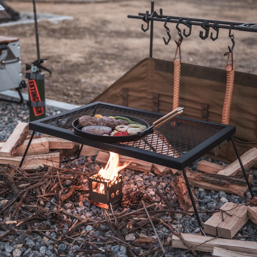 야외 바베큐테이블 접이식 야외용 고기 야외 철제 테이블