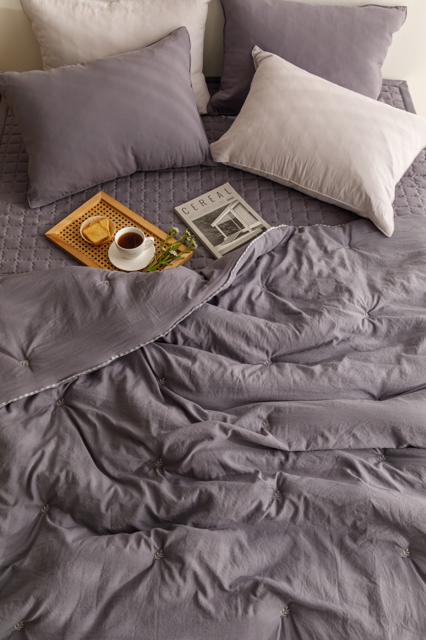 호텔이불 호텔침구 세트 퀸사이즈 신혼이불 침구류 리프자수