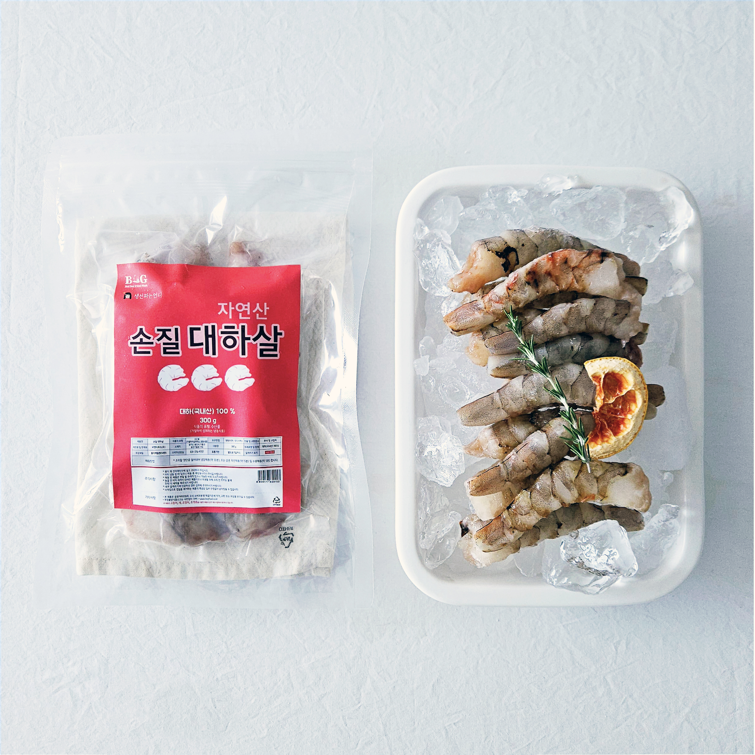 국내산 자연산 손질 새우 대하 대하살 300 g / 생선파는언니