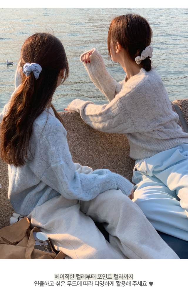 💕URBANE MADE💕 벨벳 곱창밴드 헤어 스크런치 머리끈 헤어슈슈 (당일출고 4c) 상세 이미지 6