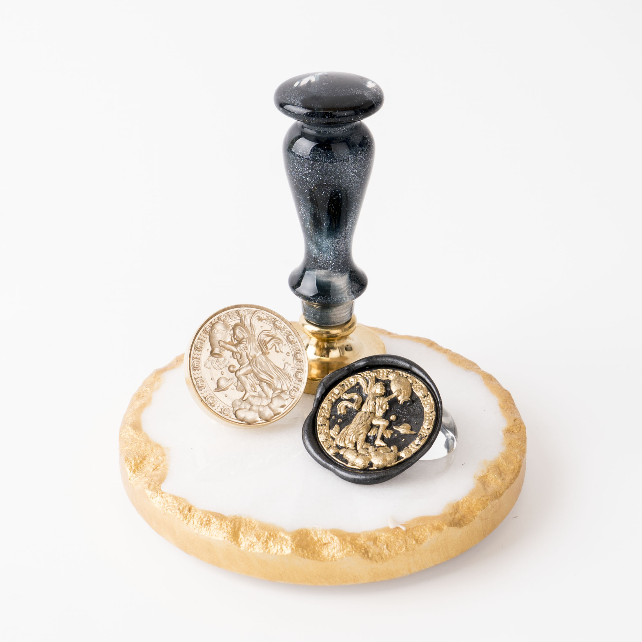 [프리미엄 인장] 실링왁스 스탬프 3D 헤드 씰링왁스 굿즈 프리미엄 시리즈 4 물병자리