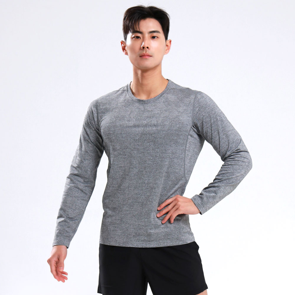 긴팔 머슬핏 헬스 기능성 티셔츠 운동복 - 상세 이미지 4