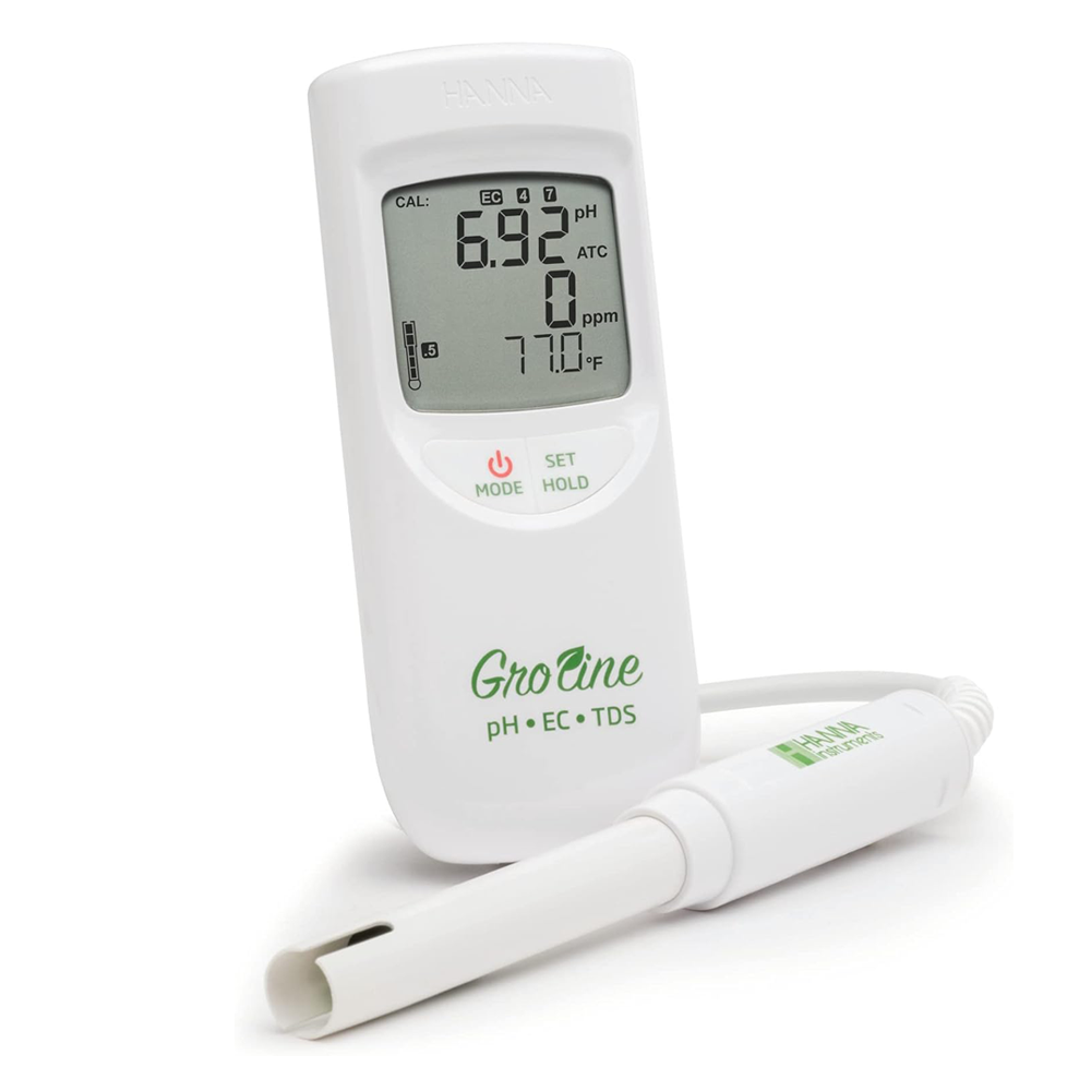 GroLine HI9814 수경재배 방수 pH EC TDS 휴대용 측정기