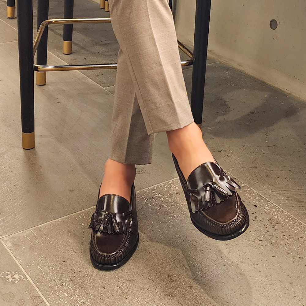 handmade 천연소가죽 테슬로퍼 수제화 20대남자구두 exclusive