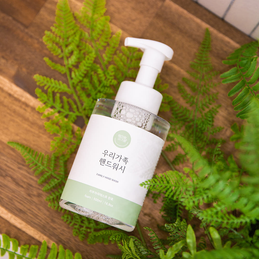 엄마랑아기랑 우리가족 핸드워시 폼 손세정제 거품비누 핸드솝 500ml : 엄마랑아기랑 공식몰