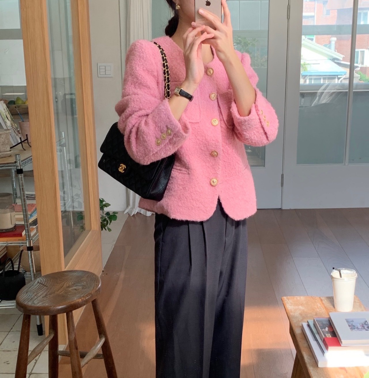 [울80%] 센느 여성 봄 데일리룩 하객룩 여자 부클 코트 이미지 3