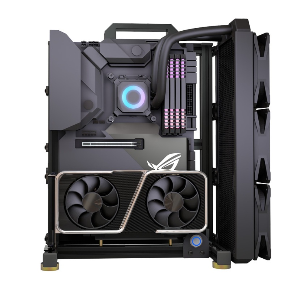 PC 오픈케이스 섀시 본체 알루미늄 데스크탑 - 상품 이미지