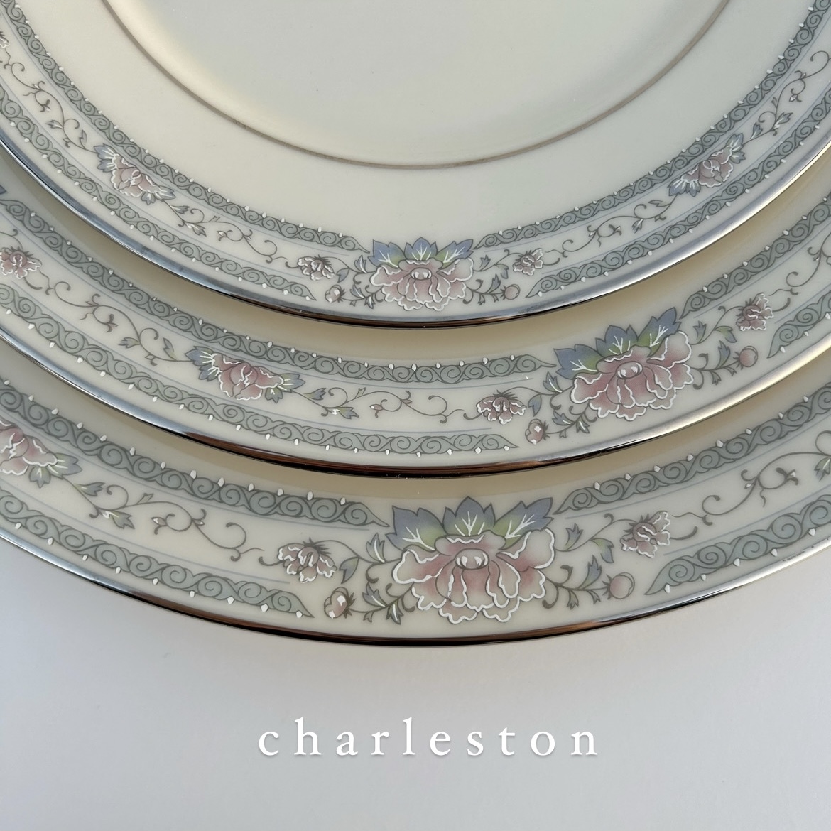 레녹스 찰스톤 미국 빈티지접시 플레이트 앞접시 파스타접시 수입 예쁜그릇 브레드