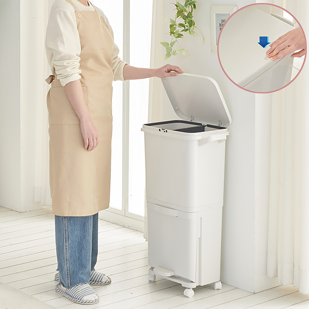 분리수거 트롤리 재활용 카트 분리형 쓰레기통 수납장