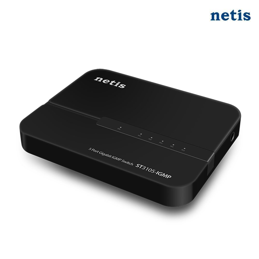 네티스 ST3105-IGMP 5포트 기가 스위칭허브 네트워크 확장 GiGA-Lite 3년 A/S CL - 상품 이미지