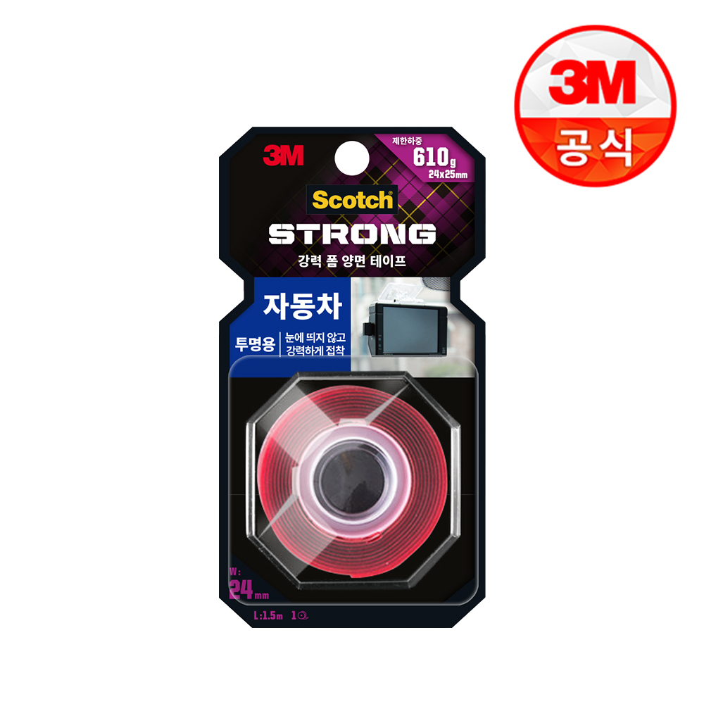 3M 스카치 강력 투명 소재용 양면 폼 테이프 CL120 / 양면테이프 투명테이프 강력테이프 - 상세 이미지 3
