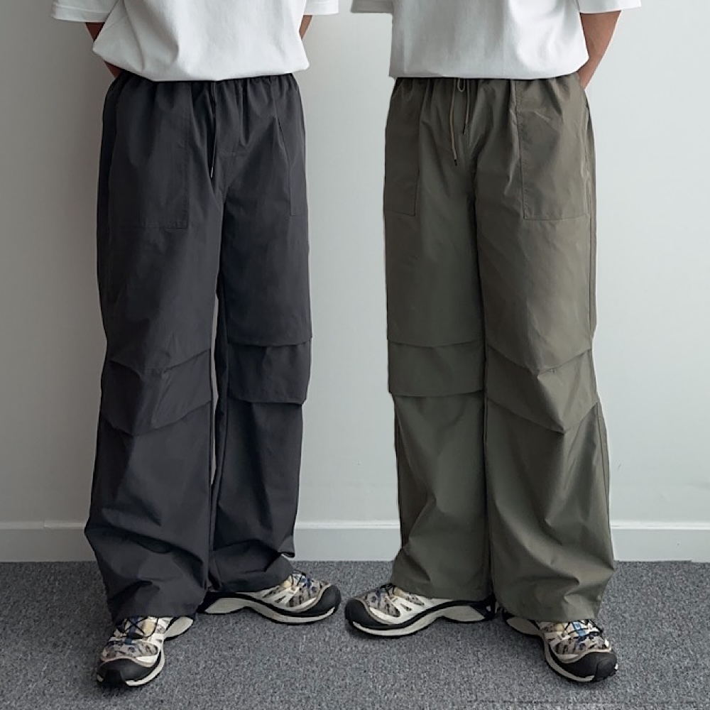 파라슈트팬츠 퍼티그팬츠 남자통큰바지 - 상품 이미지