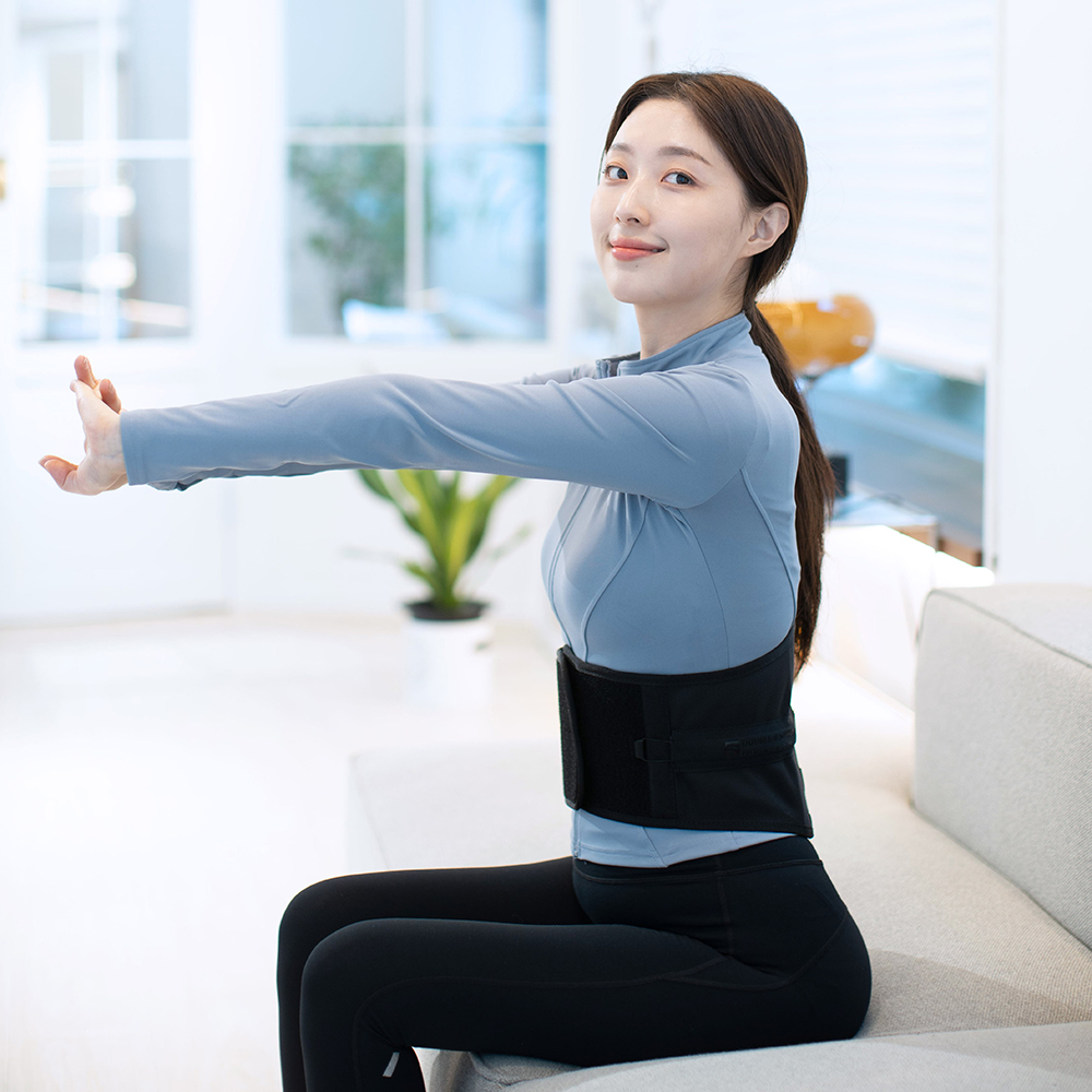 슬래빗 다이얼 허리 보호대 지지대 얇은 디스크 허리복대 밴드 복압벨트 이미지 6