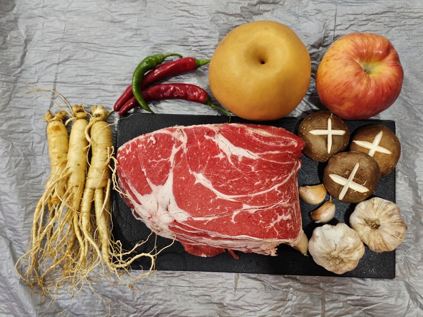 수제 인삼 양념 소불고기 1kg(실중량 1,100g) - 상세 이미지 2