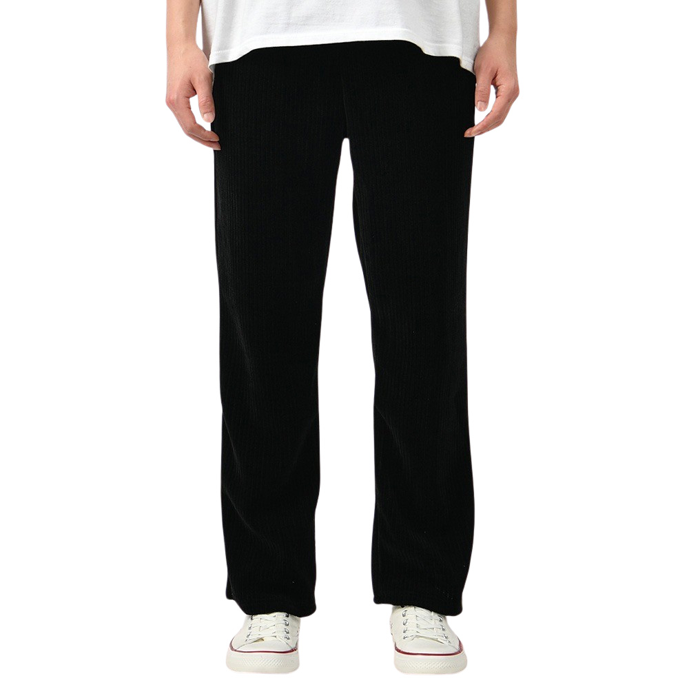 남자 골덴바지 남성 코듀로이팬츠 세미 와이드 스판 밴딩 겨울 바지 - 상세 이미지 2