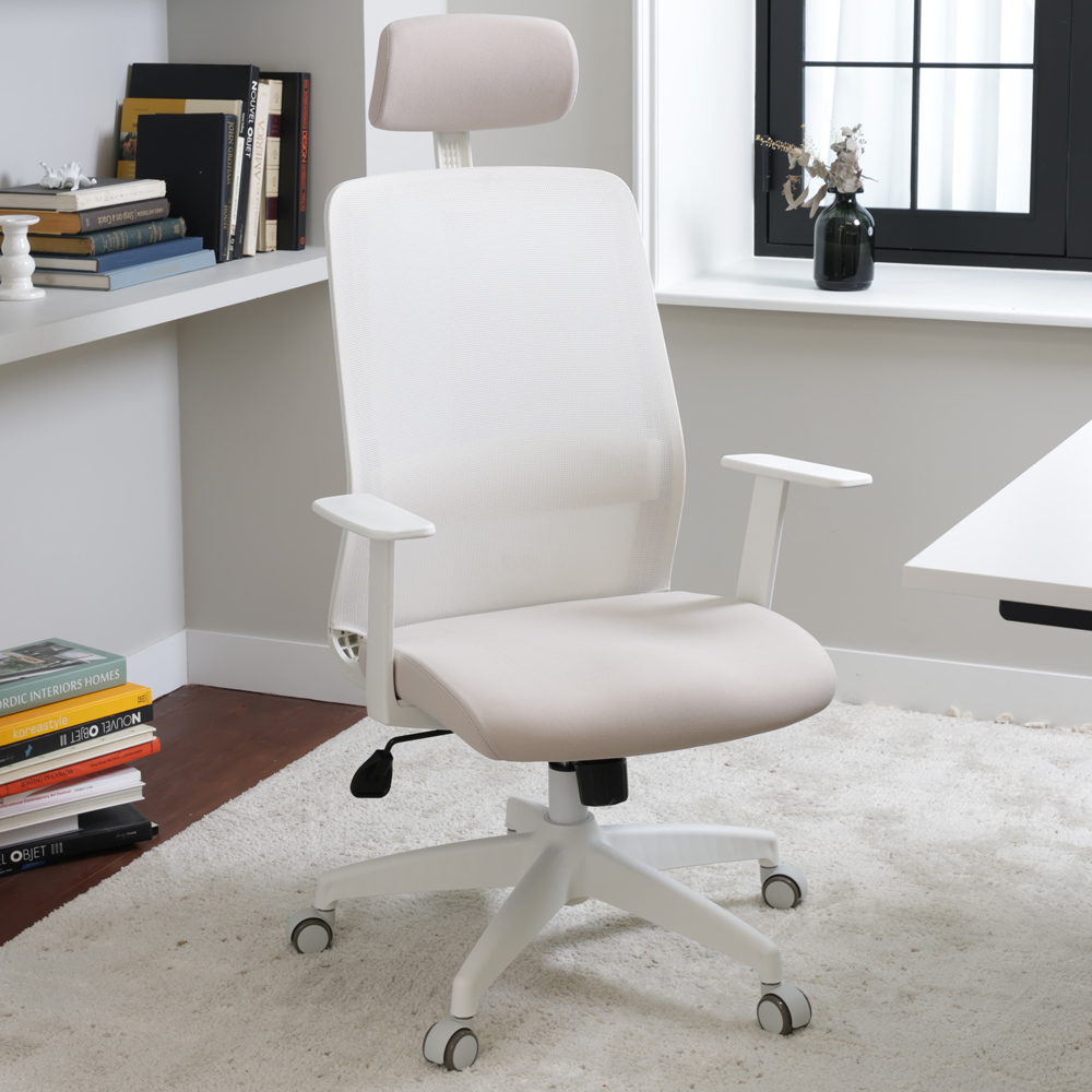 보네드 RC-01 컴퓨터 책상의자 회의실 사무실의자 헤드형 기본팔걸이 공부 학생의자