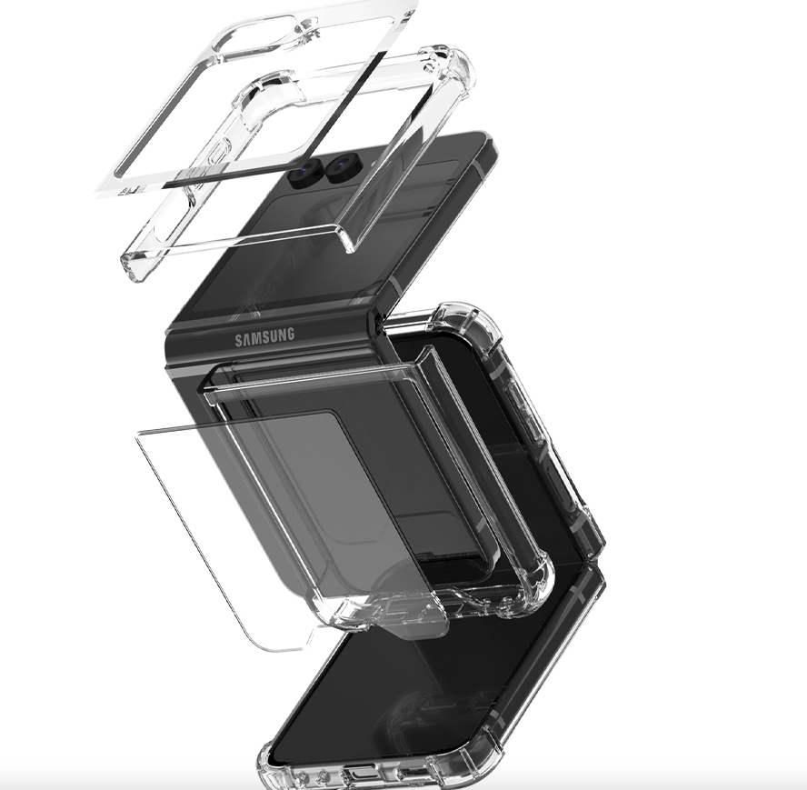 갤럭시 Z플립5 케이스 투명 슬림 삼성 제트플립5 - 상세 이미지 4