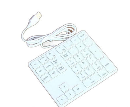 [해외]넘버패드 MAC 애플 맥북 용 무소음 유선 34키 숫자키보드 노트북 키패드