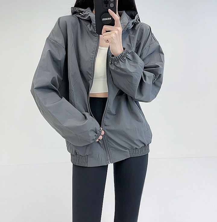 로라벨 원더 여성 바람막이 점퍼 여자땀복 테니스운동복 빅사이즈 트레이닝 운동복 아노락 - 상세 이미지 3