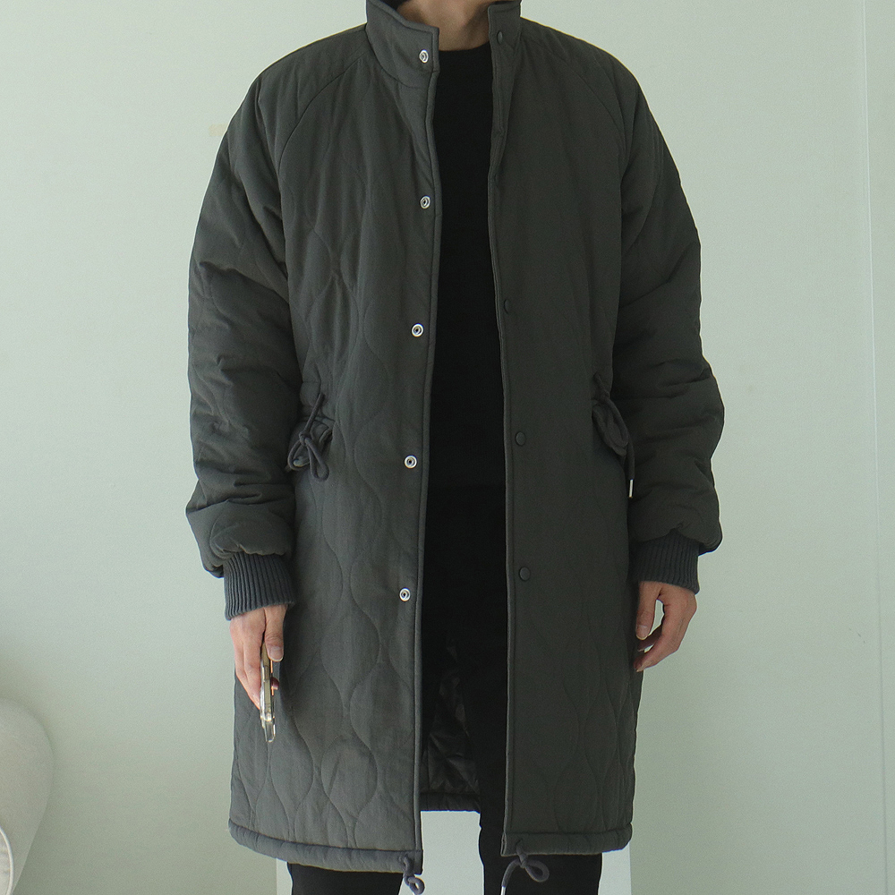 남자롱패딩 누빔 남자패딩 퀼팅점퍼 남성깔깔이 - 상세 이미지 3