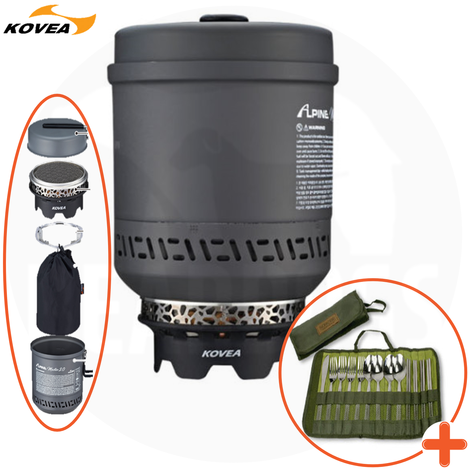 코베아 코알마 알파인 마스터 2.0 버너+포트 스토브 리액터