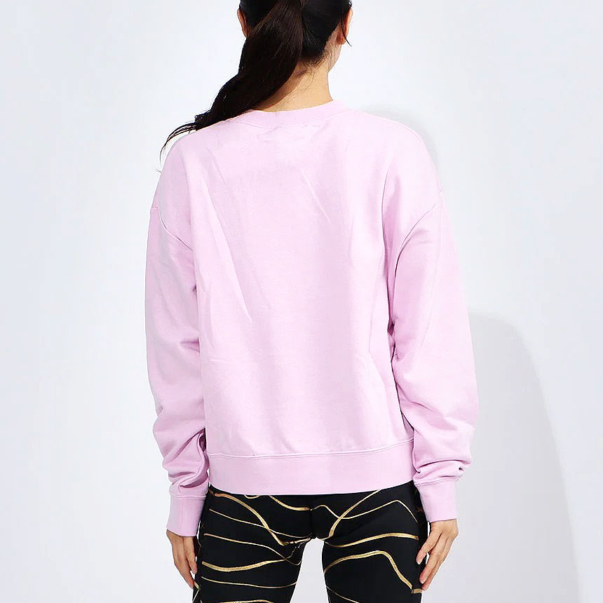 [시즌세일] 나이키 드라이핏 여성 맨투맨 크롭 크루넥 긴팔 티셔츠 CU6476-676(핑크), S - 상세 이미지 3