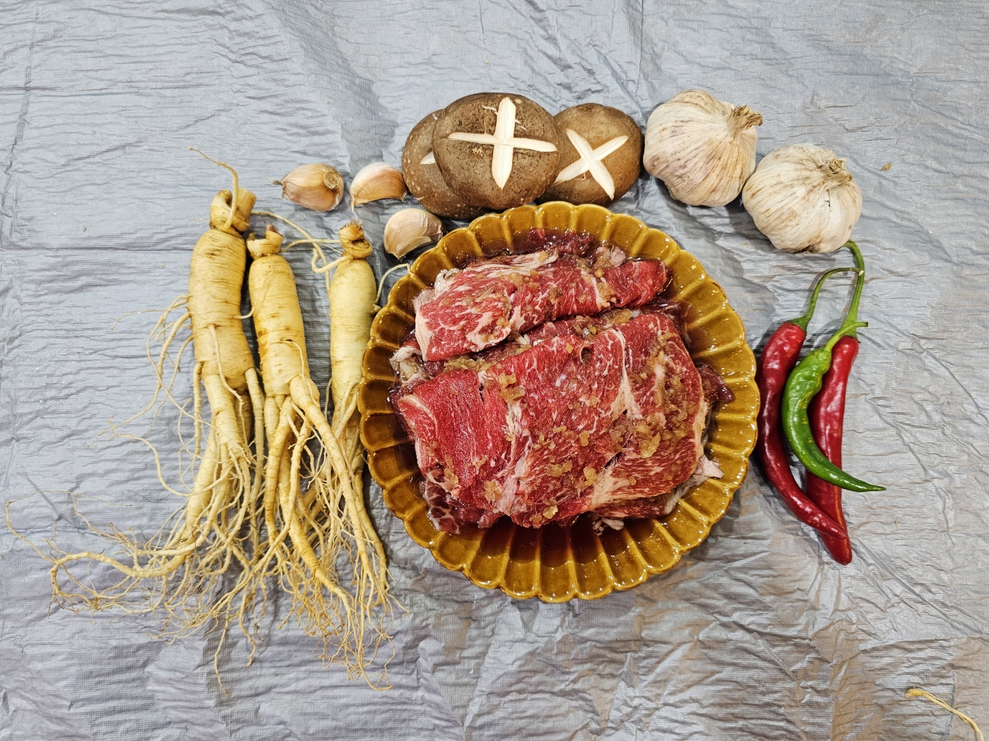 수제 인삼 양념 소불고기 1kg(실중량 1,100g) 이미지 8