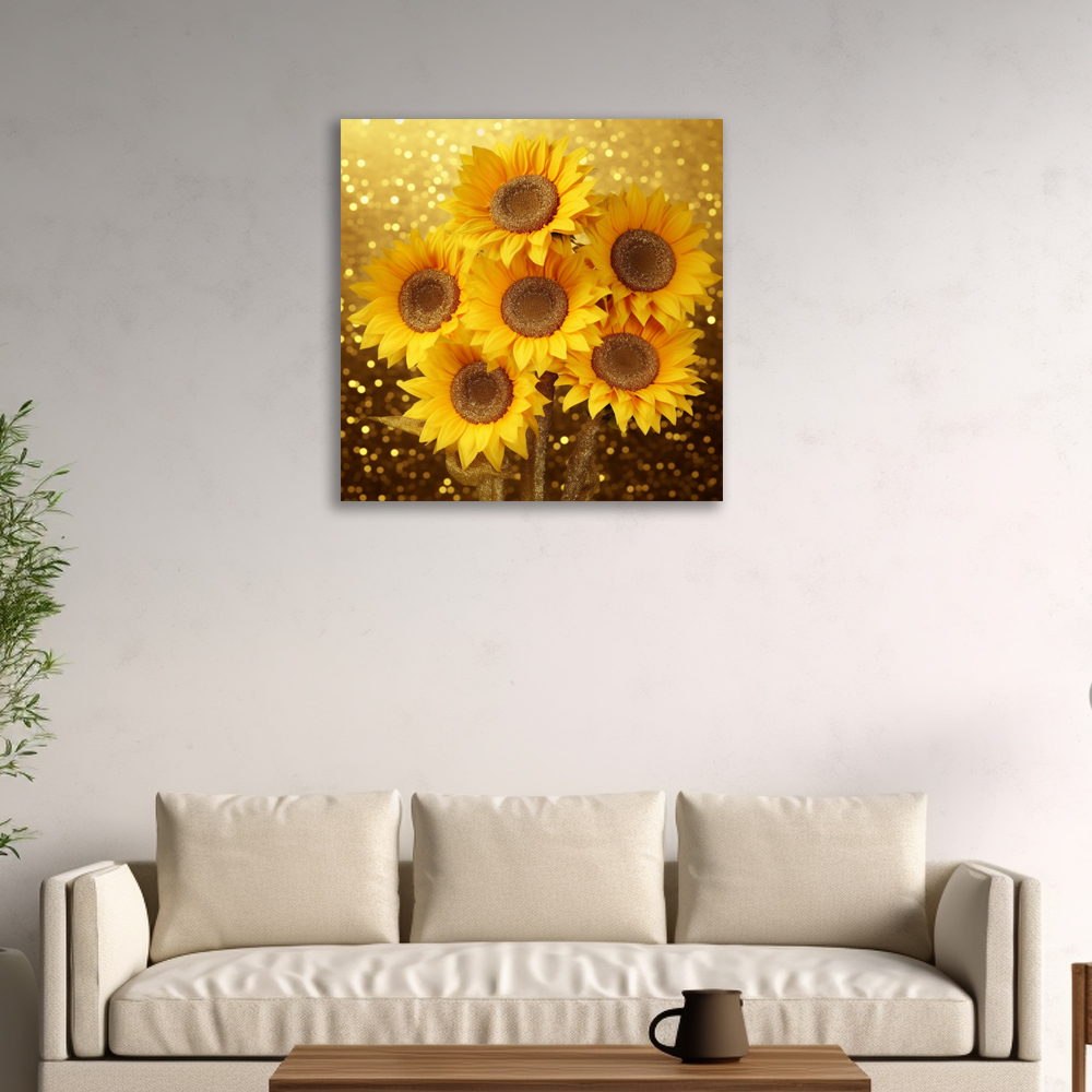 대박 해바라기 80x80cm 캔버스액자 해바라기그림 - 상세 이미지 4
