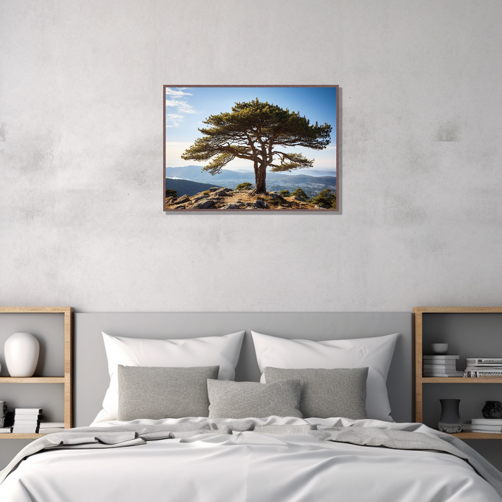 장수소나무 A1 84.1X59.4cm 무광체리 알루미늄액자 소나무그림 - 상세 이미지 3