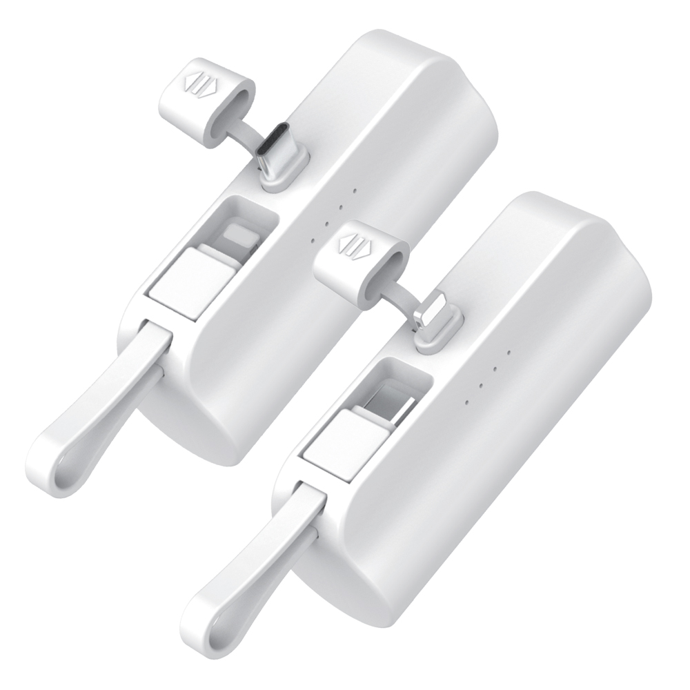 1+1 일체형 보조배터리 5000mAh ST-AB100 - 상품 이미지