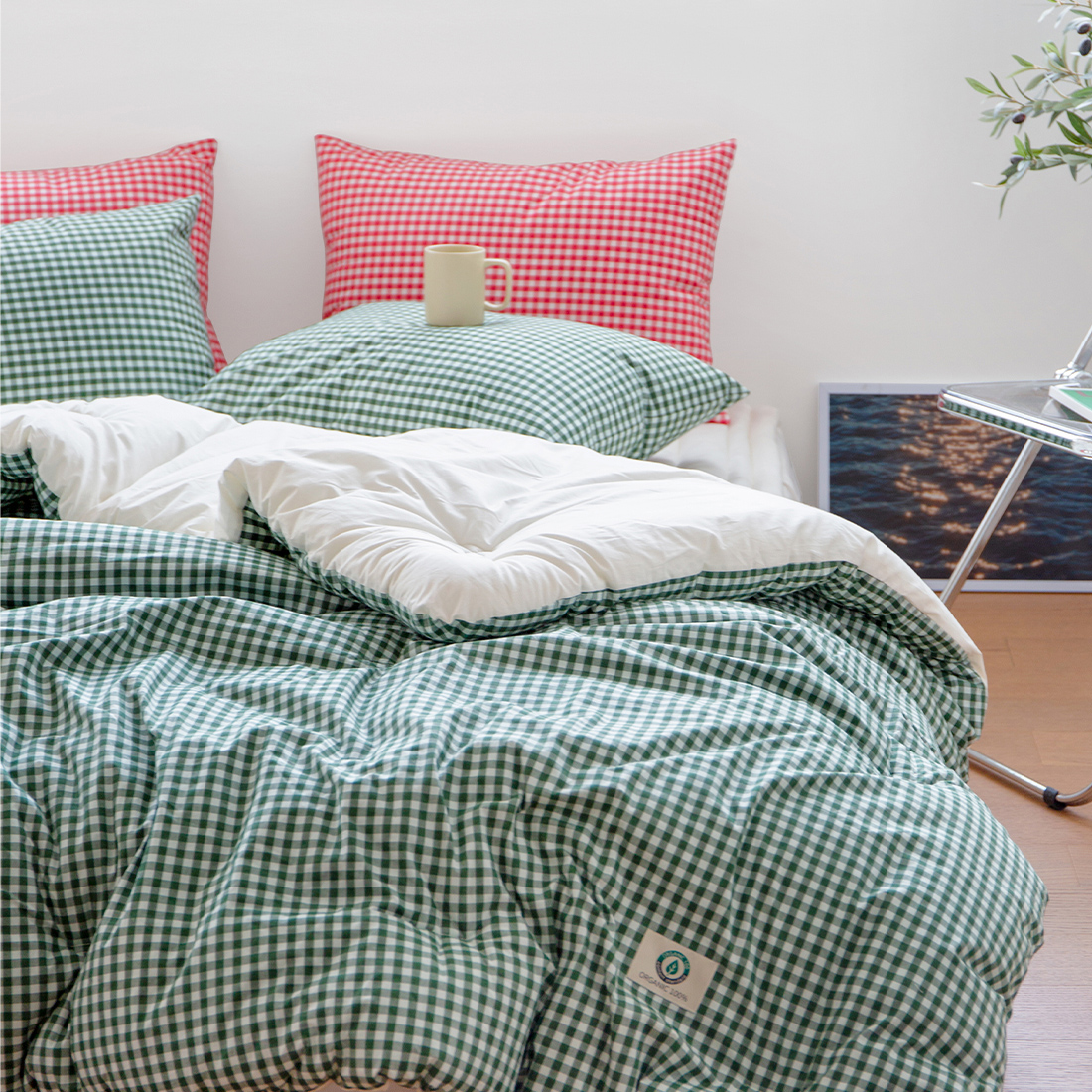 그래이불 순면 오가닉 알러지케어 호텔 차렵이불 사계절 차렵이불 SS