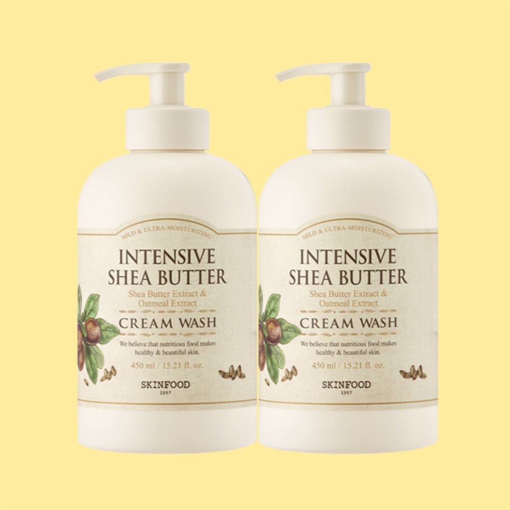 스킨푸드 인텐시브 시어버터 크림워시 450ml x2개 - 상품 이미지