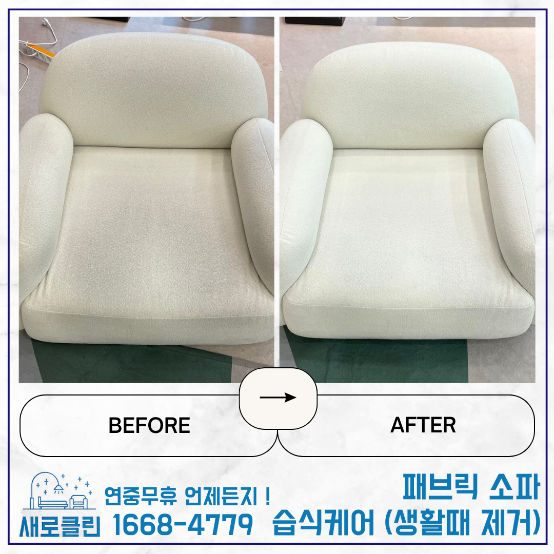 패브릭 소파 청소업체 건식 습식 케어 세탁까지 가능한 전문업체