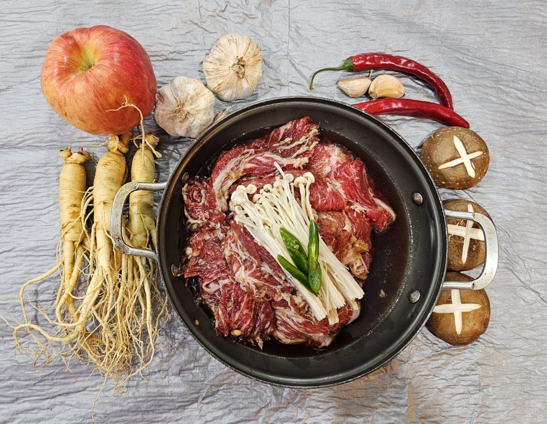 수제 인삼 양념 소불고기 1kg(실중량 1,100g) - 상세 이미지 3